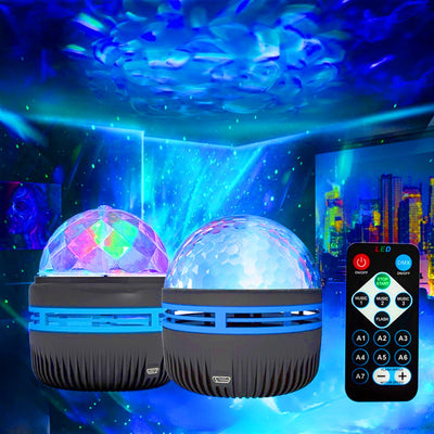 LED Star Galaxy Projector Lamp - Colorful Rotating Magic Ball for Parties & Bedrooms