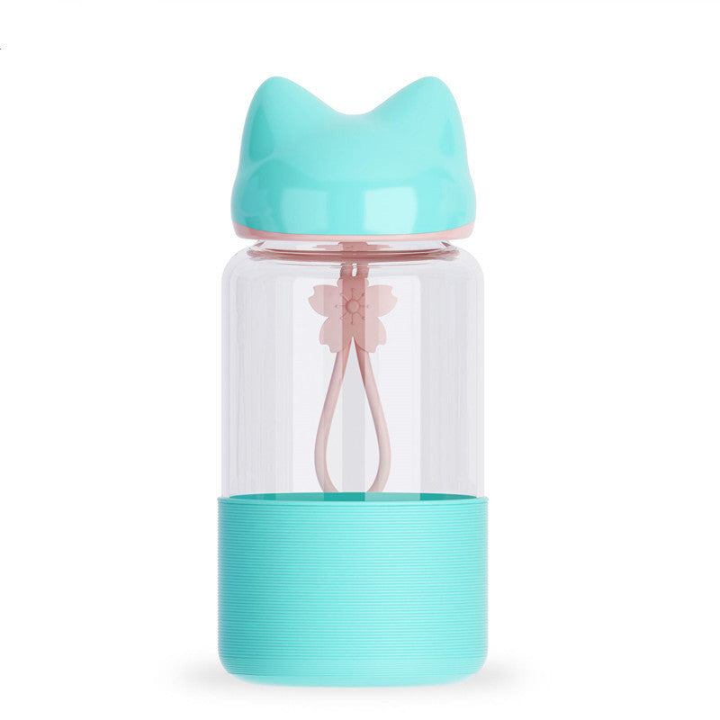 Bunny Borosilicate Glass Water Bottle