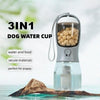 3-in-1 Dog Water Cup – Portable Multifunctional Bottle with Food Container and Waste Bag Compartment