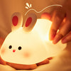 Cute Silicone Sheep Night Light – Rechargeable Lamp for Kids' Room with Timer and Dimming