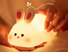 Cute Silicone Sheep Night Light – Rechargeable Lamp for Kids' Room with Timer and Dimming