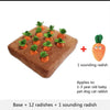 Carrot Plush Chew Toy for Dogs and Cats