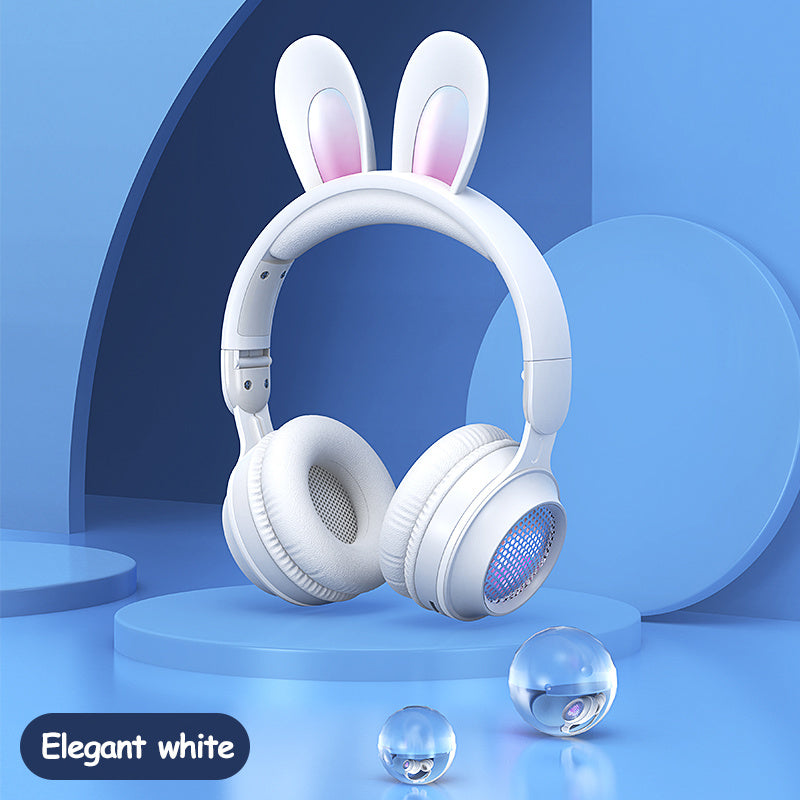 Wireless Headphones with Bunny Ears: Illuminated Headphones