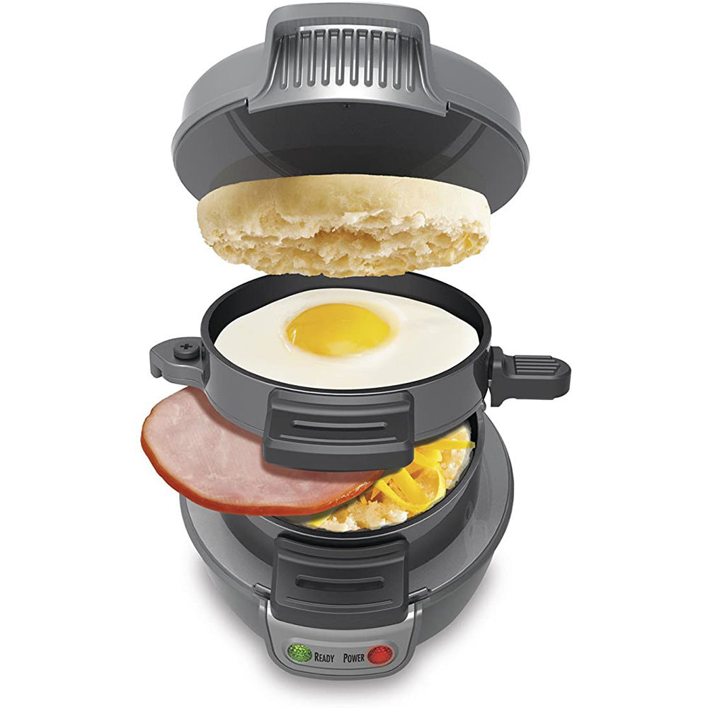 Household Breakfast Machine - Sandwich Maker with Egg Cooker & Waffle Maker