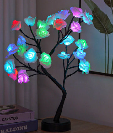 Flower Tree Rose Table Lamp