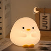 Cute Duck LED Night Light – Rechargeable Silicone Lamp with Touch Sensor – Perfect for Bedrooms and Kids' Gifts