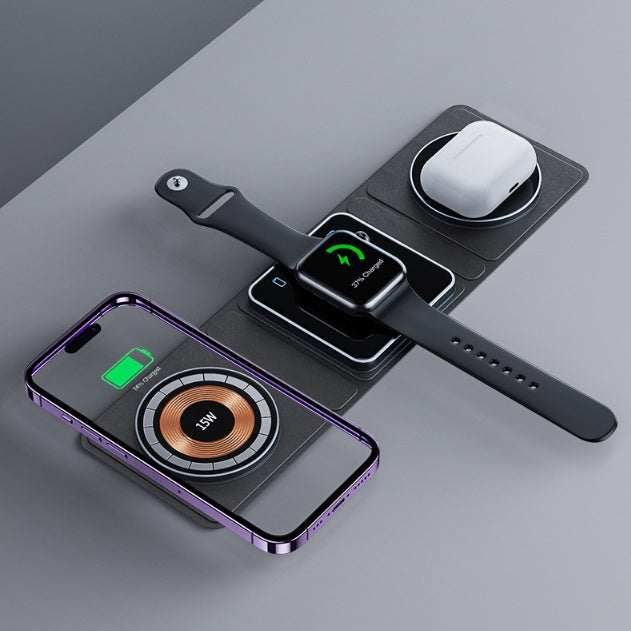 3-in-1 Magnetic Wireless Charging Station