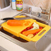 Multifunctional Kitchen Chopping Board with Drain Basket.