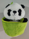 Simulated Bamboo Tube Panda Pillow